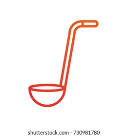 soup ladle spoon element kitchen icon