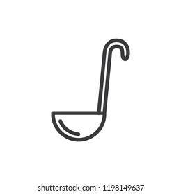 Soup ladle vector icon