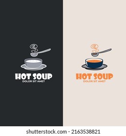 Soup logo vector. Soup Restaurant Abstract Logo