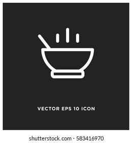 Soup meal vector icon
