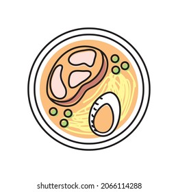 soup with meat and egg icon
