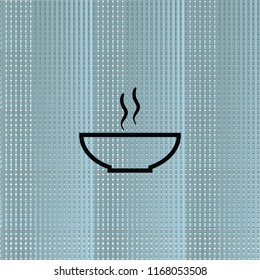 Soup outline icon, vector design element