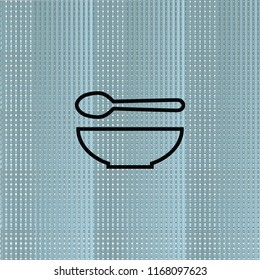 soup outline icon, vector design element