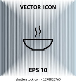 Soup outline icon, vector design element