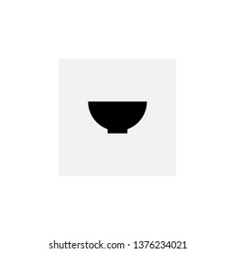 soup plate icon vector