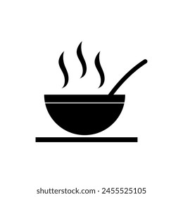 soup in a plate icon.vector flat trendy style illustration on white background..eps