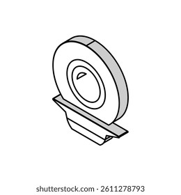 soup plate isometric icon vector. soup plate sign. isolated symbol illustration
