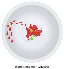 Soup plate with picture