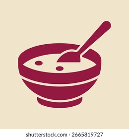 Soup rot trendy nützliche Vektor Illustration Design niedlich bunt Hintergrund.eps