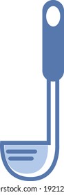 Caza de sopa, ilustración, vector sobre fondo blanco.
