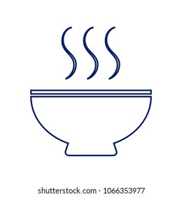 Soup sign. Vector. Flat style black icon on white.