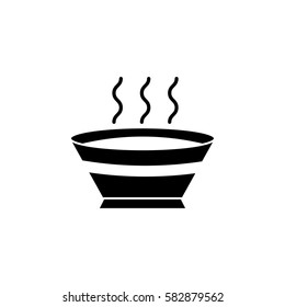 Soup solid icon, food & drink elements, Dish sign, a filled pattern on a white background, eps 10.