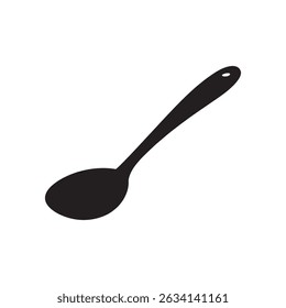 Soup spoon vector flat illustration