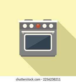 Icono de la estufa de sopa vector plano. Cocina de gas. Campamento caliente