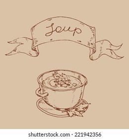 soup in a tureen