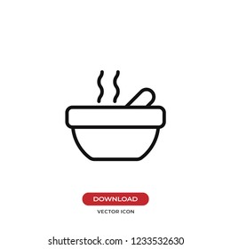 Soup vector icon