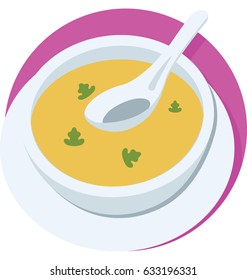 Soup Vector Icon 