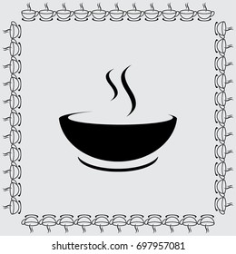 Soup vector icon
