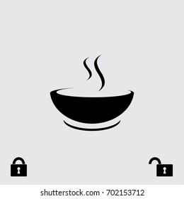Soup vector icon