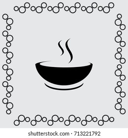 Soup vector icon