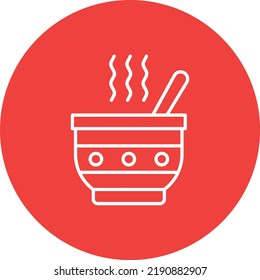 Soup vector icon. Can be used for printing, mobile and web applications.