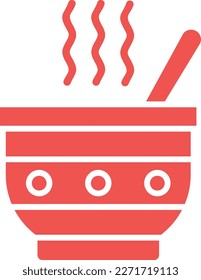 Soup vector icon. Can be used for printing, mobile and web applications.