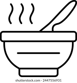 Soup vector icon. Can be used for printing, mobile and web applications.