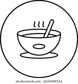 Soup vector icon. Can be used for printing, mobile and web applications.