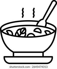 Soup vector icon. Can be used for printing, mobile and web applications.
