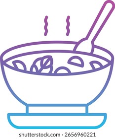 Icono de Vector de sopa. Se puede utilizar para aplicaciones de impresión, móviles y de Web.