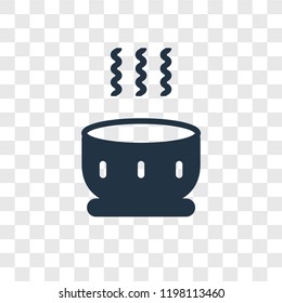 Soup vector icon isolated on transparent background, Soup transparency logo concept