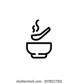 soup vector icon. perfect use for logo, presentation, application, website, and more. icon design line style