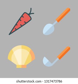 soup vector icon set