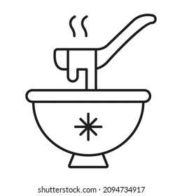 Icono de vector de sopa que puede modificar o editar fácilmente 

