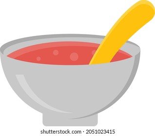 soup Vector illustration on a transparent background. Premium quality symbols. Vector Line Flat color  icon for concept and graphic design.
