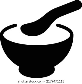 Ilustración del vector de sopa sobre un fondo transparente.Símbolos de calidad premium.Icono vector glifos para el concepto y el diseño gráfico.