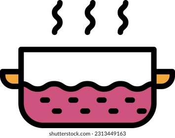 soup Vector illustration on a transparent background. Premium quality symmbols. Line Color vector icons for concept and graphic design.