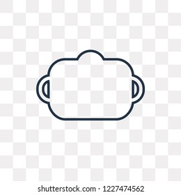 Soup vector outline icon isolated on transparent background, high quality linear Soup transparency concept can be used web and mobile