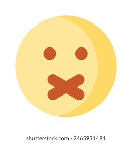 Sour face emoji icon, creative and premium vector