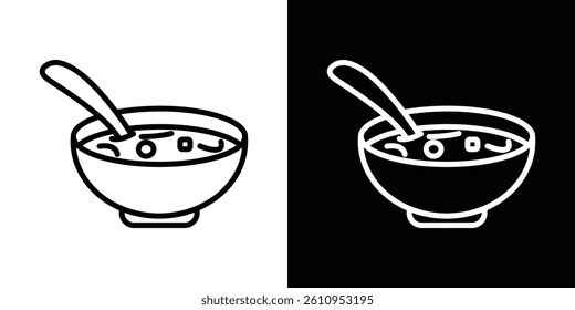 Sour soup icon Vector isolated outline drawing.