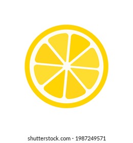 Sour yellow lemons. High vitamin C lemons are cut into slices for summer lemonade.