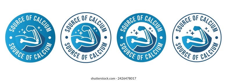 Fuente de calcio músculos y huesos fuertes. Icono de huesos fuertes y saludables. Pictograma médico de salud humana. Signo de esquema útil para el diseño gráfico web de embalaje. Medicina, concepto de salud.