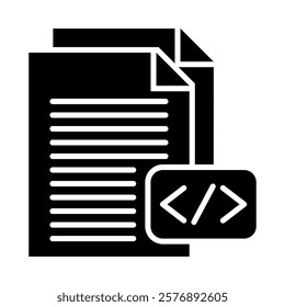 Source Code Icon Element For Design