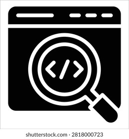 Source Code Icon Element For Design