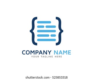 Source Code Logo Design Template