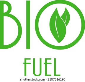 A source of fuel energy, biofuels. Environmentally friendly fuel. Vector image isolated on a white background.