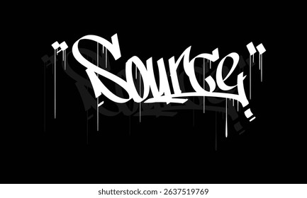 SOURCE graffiti tag style design