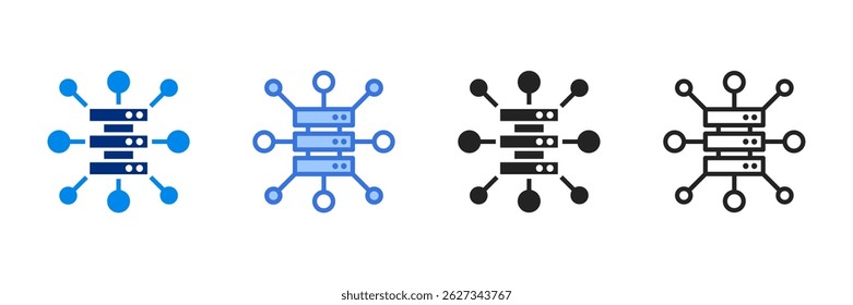 Ícone de Origem Definir Vários Estilos - Ilustração de Vetor