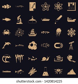 Source icons set. Simple set of 36 source vector icons for web for any design
