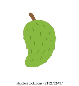 Plantilla de diseño de iconos de Soursop ilustración vectorial aislada